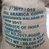 A sack of Monsooned Malabar coffee beans